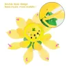 Lotus shaped rotating birthday candle with 8 small candles & Happy Birthday song