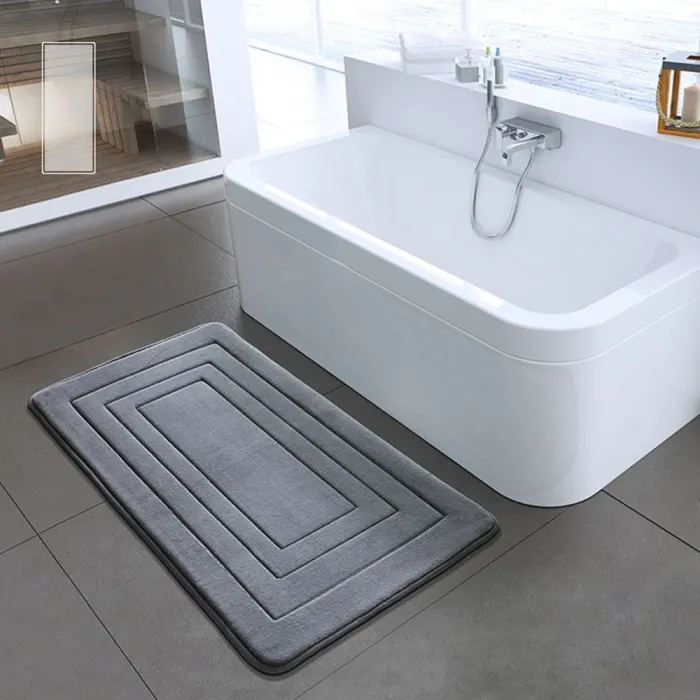 Bathroom mat - non-slip carpet - memory foam