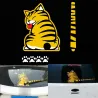 Cat moving tail & paws - 3D car sticker for rear windshield window wiper