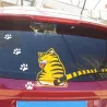 Cat moving tail & paws - 3D car sticker for rear windshield window wiper