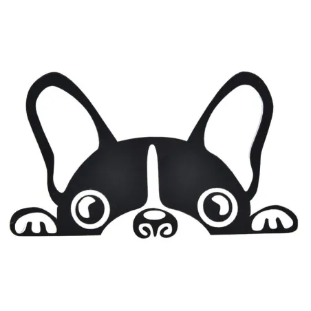 Waterproof - vinyl car sticker with a dog's face
