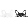 Waterproof - vinyl car sticker with a dog's face