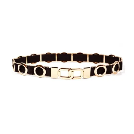 Elegant elastic belt with metal circlesBelts