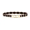 Elegant elastic belt with metal circles