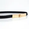 Elegant elastic belt with metal circles