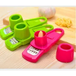 Ginger - garlic - grater tool - silicone peeler - slicer