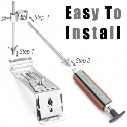 Professional kitchen knife sharpener - fixed angle tool - with 4 whetstoneKnife sharpeners