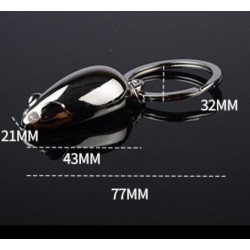 Mouse - metal keychainKeyrings
