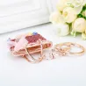 Crystal bag - gold keychainHobbies & Collections