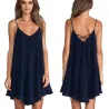 Irregular mini dress - sleeveless