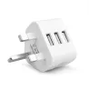 3 pin plug for all mobile phone - travel charging mains wall - AC multi power adapterChargers