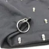 Casual cotton hat with skull and silver ring