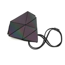 Fashionable geometric luminous bag - resizable