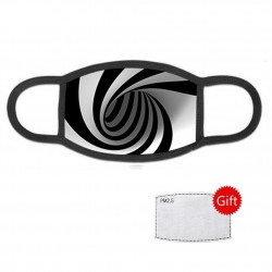 PM2.5 - 5-layers anti dust face / mouth mask with 3D patternMouth masks