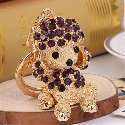 Crystal dog - keychain