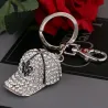 Crystal baseball hat - keychain