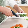 2 in 1 utility knife & scissors - stainless steel kitchen toolKitchen knives