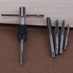 6 pieces - T-type - threading screwdriver tap holder - wrench M3/M4/M5/M6/M8 - DIY setHand tools