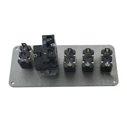 Ignition switch panel for racing car - engine start push button - toggle switch - 12V LED - QT313