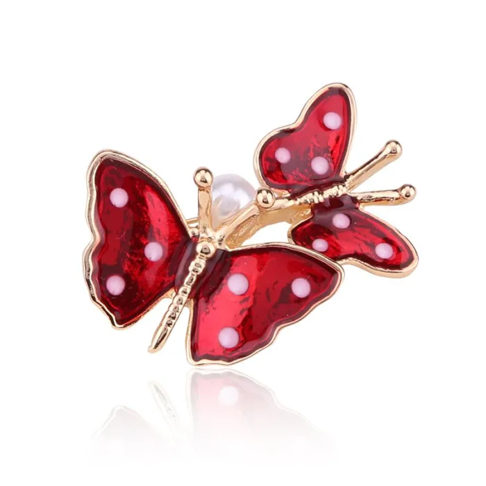 Spring Double Butterfly BroochesBrooches