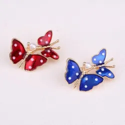 Spring Double Butterfly BroochesBrooches