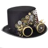 Vintage Steampunk Hat - Black