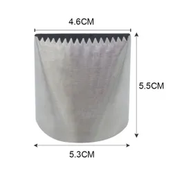 Extra large stainless steel icing nozzle - cream cake decorating