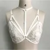 Floral Lace Bralette - Black/White