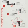 Universal - adjustable bicycle mirror