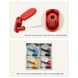Universal - adjustable bicycle mirror