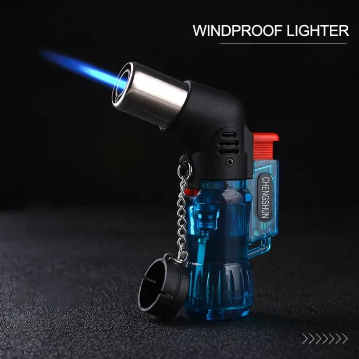 Mini butane jet lighter - refillable - windproof