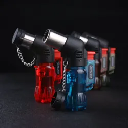 Mini butane jet lighter - refillable - windproof