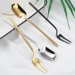 Hangable fruit & desserts fork - 304 stainless steel