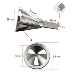 Chamfer - metal remove burr tool - triangle shank