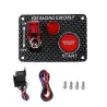 Ignition switch panel for racing car - engine start push button - toggle switch - 12V LED - QT313