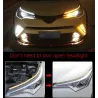 Dual colour led strip light - 2pcs - white & yellow - carLights & lighting