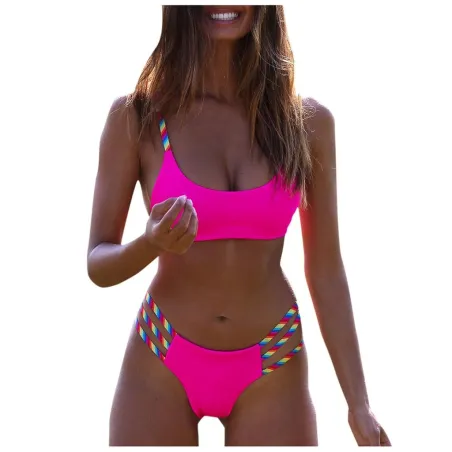 Rainbow colour straps - bikini - 2 piece