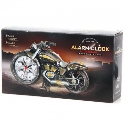 Vintage motorcycle with clockClocks