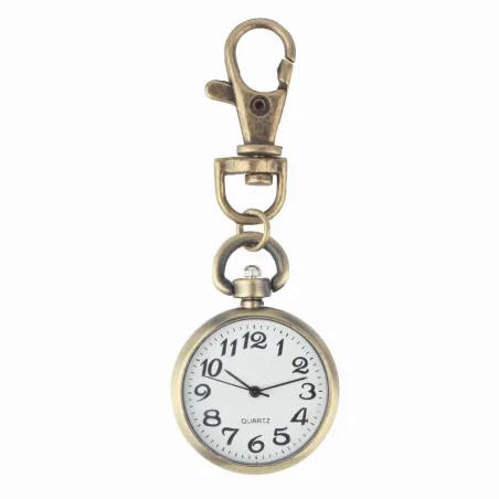 Vintage retro bronze watch - keychainKeyrings