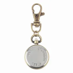 Vintage retro bronze watch - keychainKeyrings