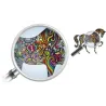 Colourful horse - wall sticker - vinyl mural art