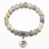 Bracelet with natural stones - handmade - unisex