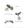 Bracelet with natural stones - handmade - unisex