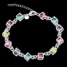 Multi-colored cubes bracelet - 925 sterling silverBracelets