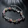 Multi-colored cubes bracelet - 925 sterling silverBracelets