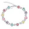 Multi-colored cubes bracelet - 925 sterling silverBracelets