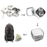 Backpacking - Camping - Cookware Pot Set - Stainless SteelSurvival tools