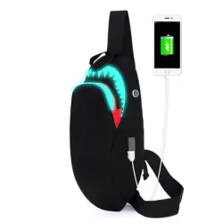 USB Charging - Luminous Backpack - Shark