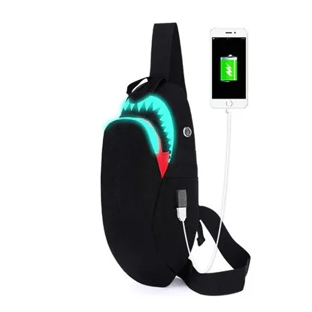 USB Charging - Luminous Backpack - Shark