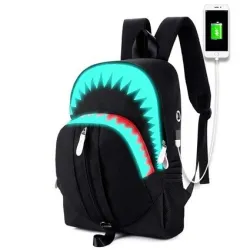 USB Charging - Luminous Backpack - Shark